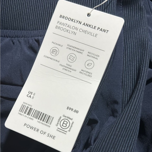 Athleta Brooklyn Mid Rise Ankle Pant // Navy #198671 - Picture 12 of 16